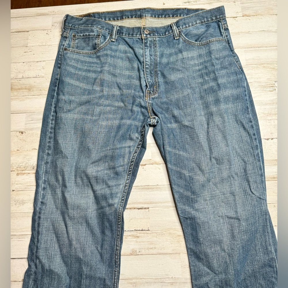Levis 559 Jeans Mens 40x32 Blue Relaxed Fit Straight Leg Denim Classic - Picture 3 of 9
